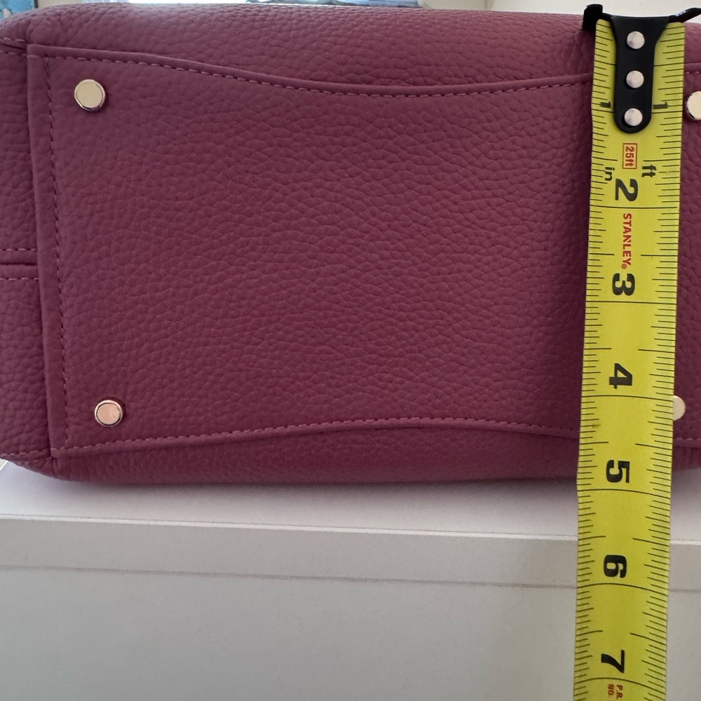 NWT Kate Spade Dumpling Bag Pebbled Leather Top-Handle in Pomegranate - Picture 7 of 7